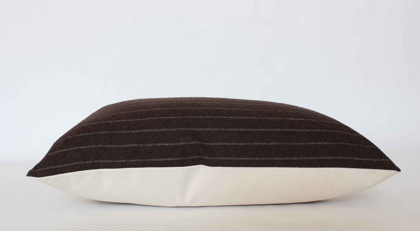 Brown Lumbar Pillow 12x20 Chocolate Brown Throw Pillow Etsy