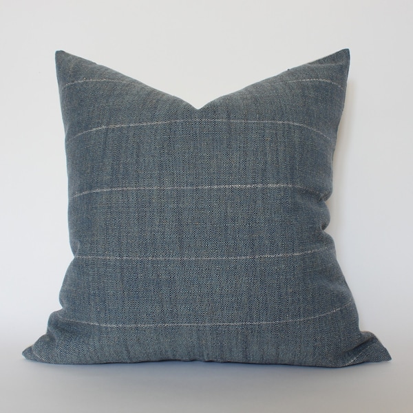 Dark Blue Pillow Cover, Blue Throw Pillows for Couch, Teal Pillow Covers, Ocean Blue Cushion, Navy Pillow Case, Cyan Pillow || Marina