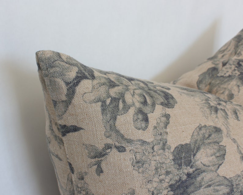 tan and grey cushion cover