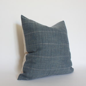 marine blue throw pillow