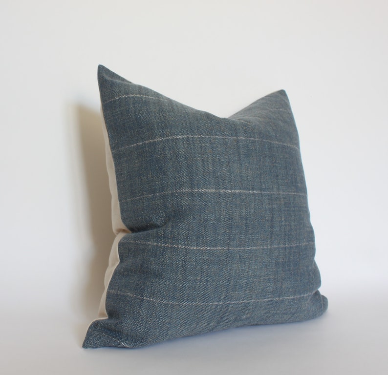 marine blue throw pillow