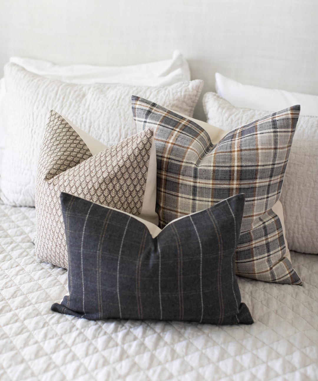 Brown And Gray Throw Pillows
