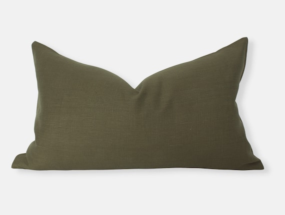 Dark green lumbar pillow 2025