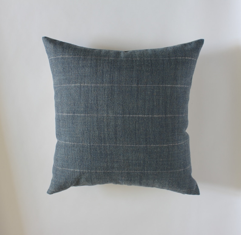 cyan blue pillow
