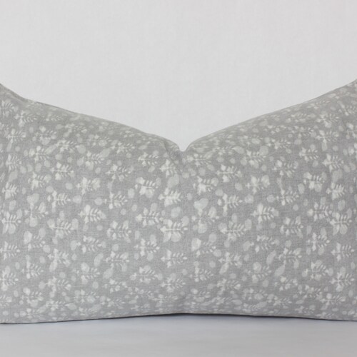 Blue and White Floral Pillow Cover. Etsy