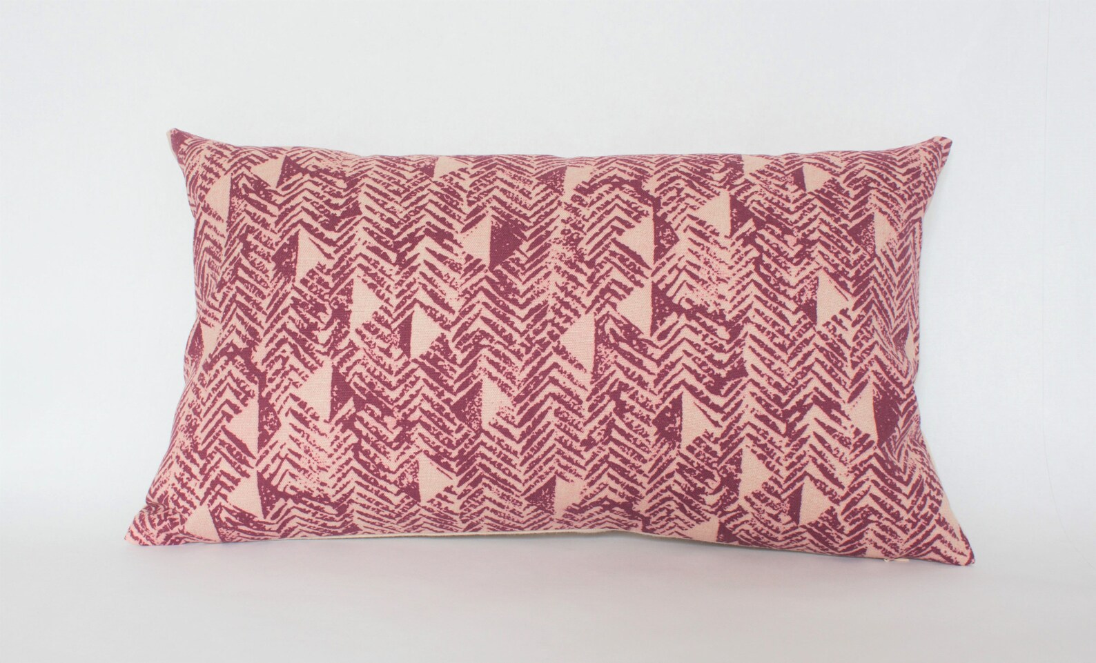 Plum Lumbar Pillow Cover Burgundy Pillow Covers 12x20 Plum Etsy