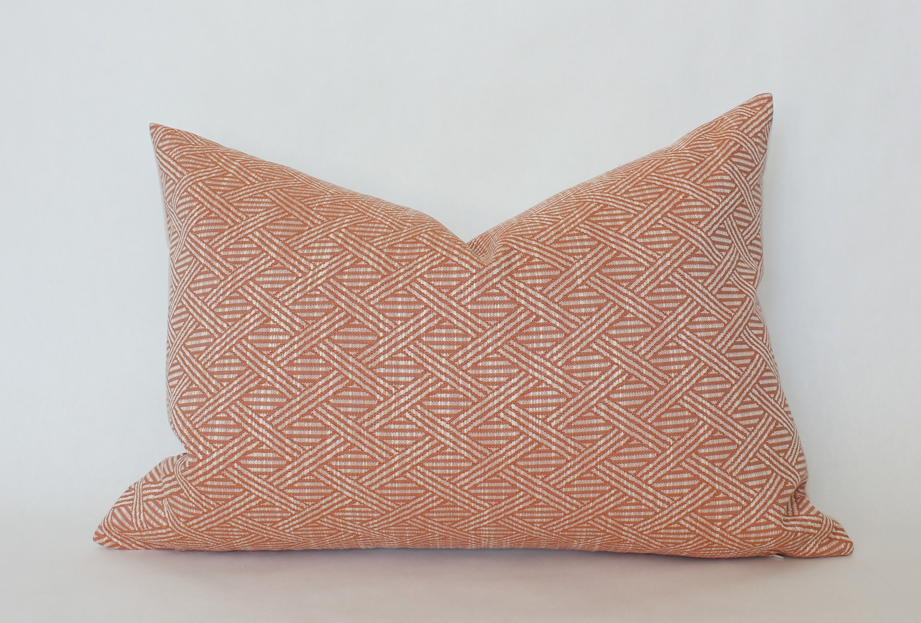 Peach Pillow Covers 20x20 Geometric Throw Pillow 18x18 Etsy