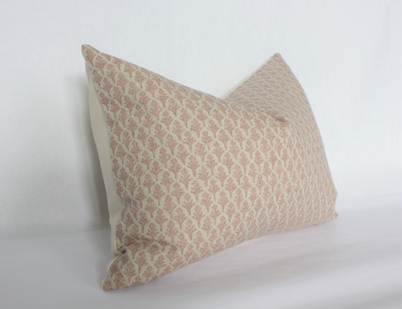 Lumbar Pillow Cover Floral Lumbar Throw Pillow Blush Blush Pink Lumbar Pillow Pillow Cover Blush Floral Pillow Light Pink Lotus Blush Etsy