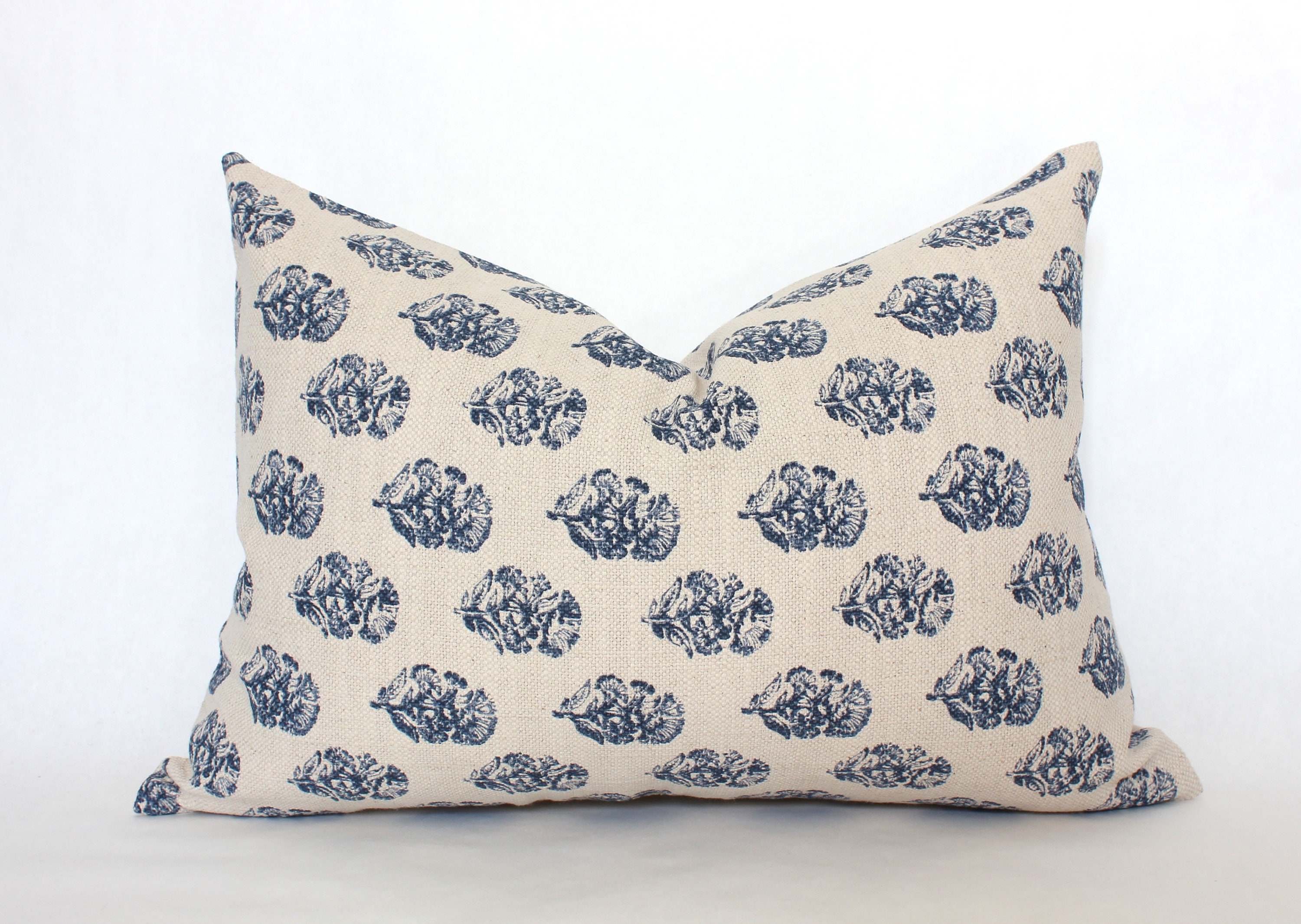 Navy blue lumbar pillow discount