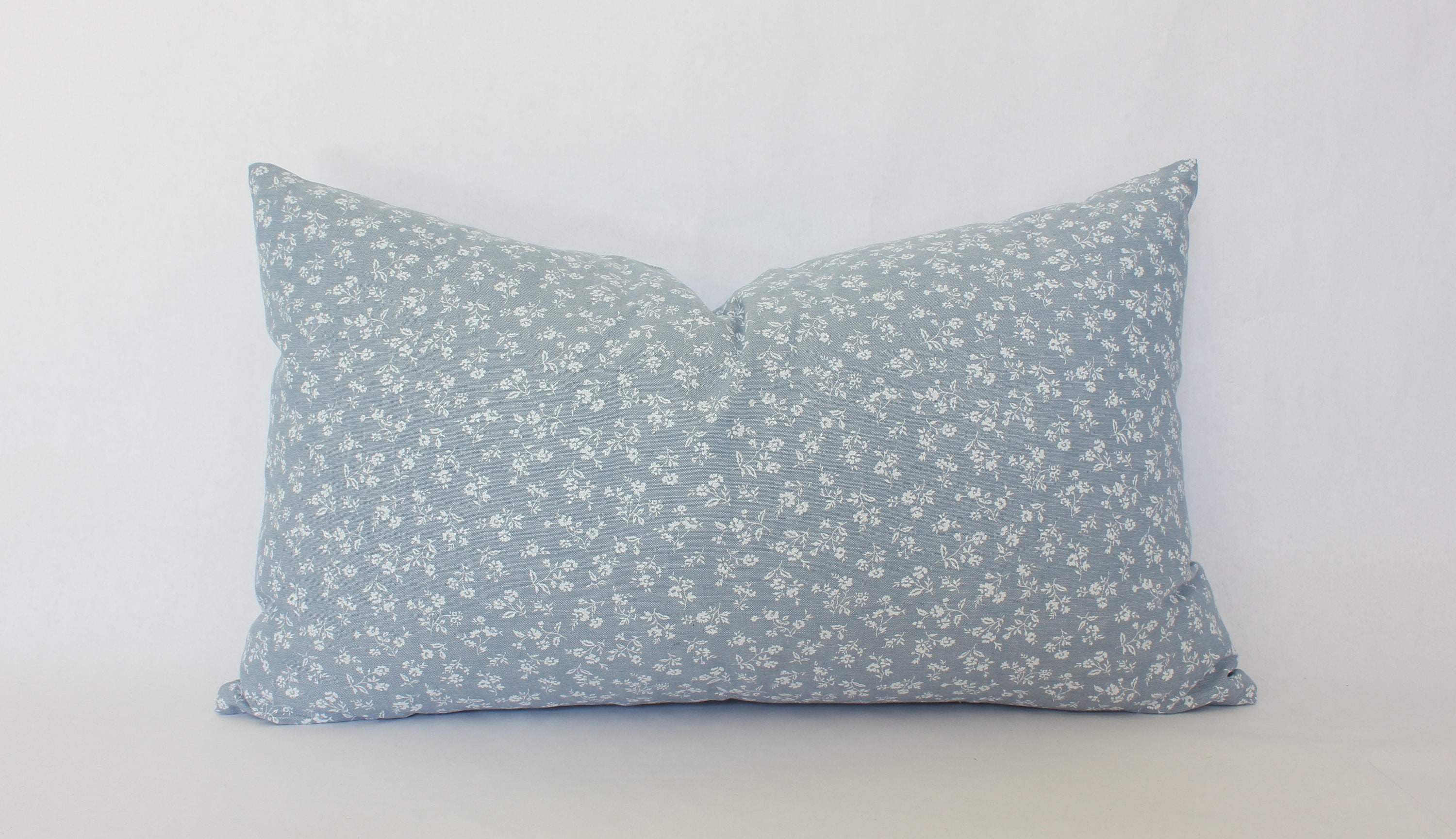 Floral Blue Pillow Covers 18x18 Light Blue Floral Pillows Etsy