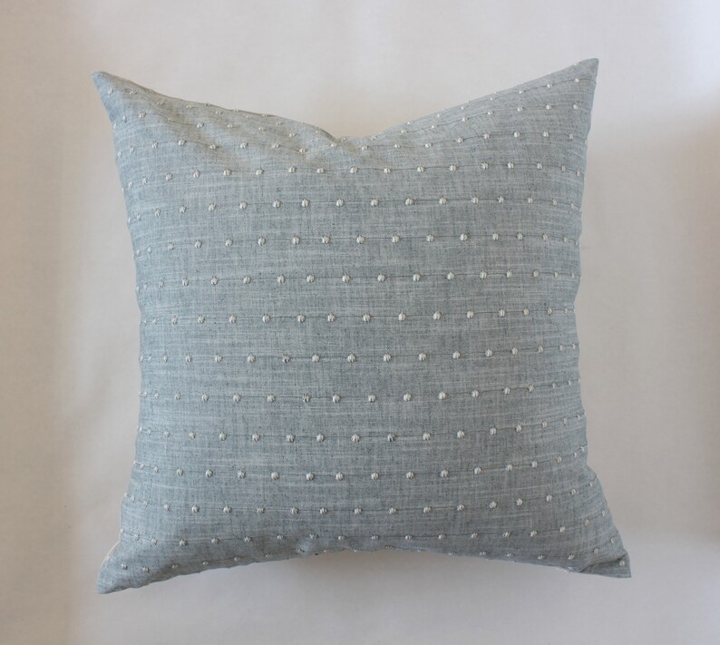 Light Blue Pillow Cover Blue Sofa Pillows 20x20 Blue Etsy