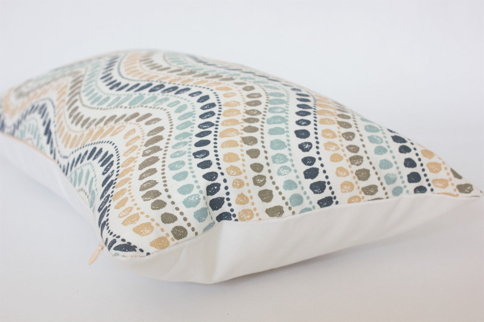 Nautical Lumbar Throw Pillow Light Blue Lumbar Pillow Blue Etsy