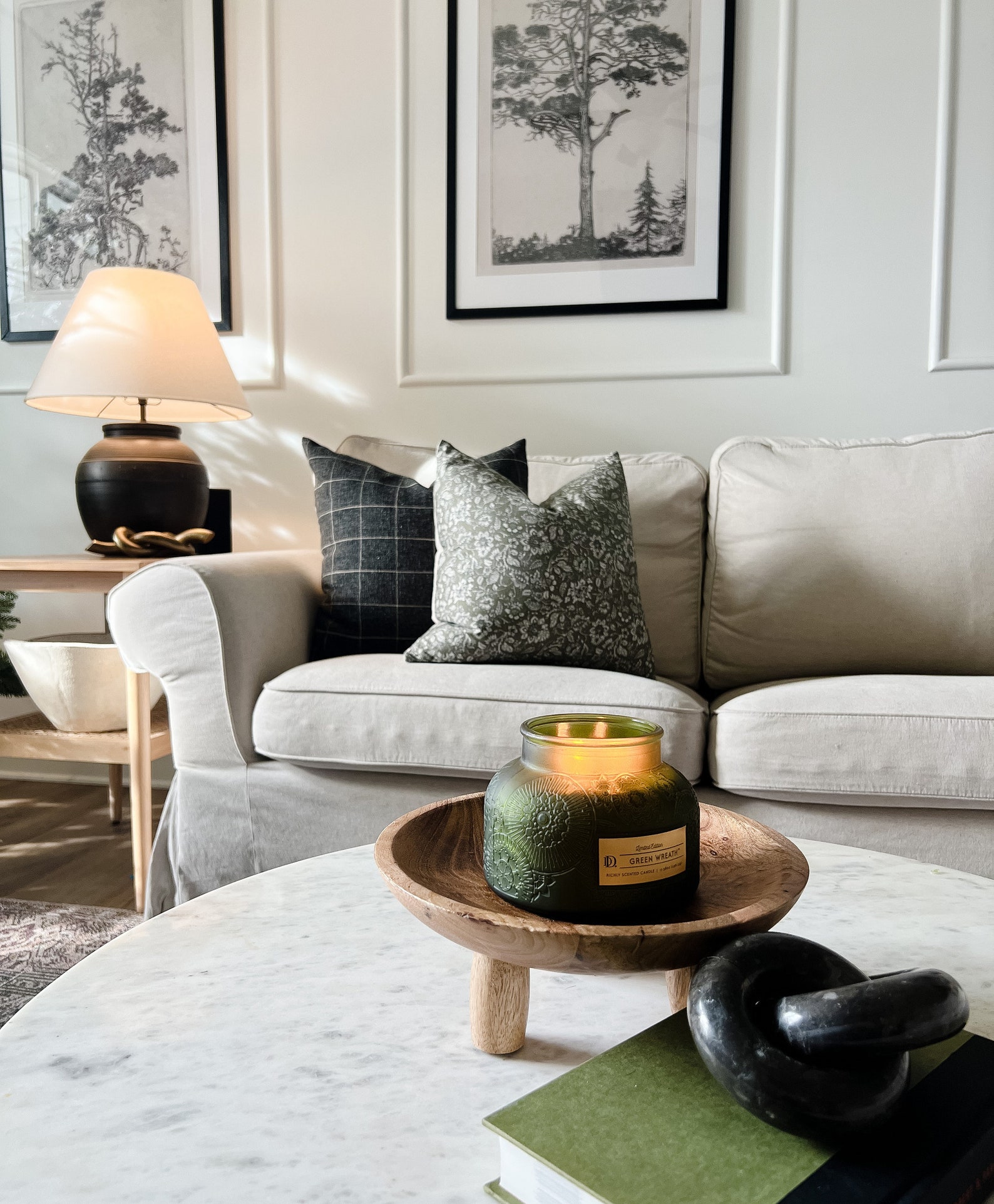 Olive Floral Pillow Dark Green Floral Pillow Cover 20x20 Etsy