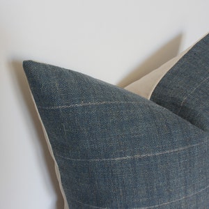 navy blue textured pillow