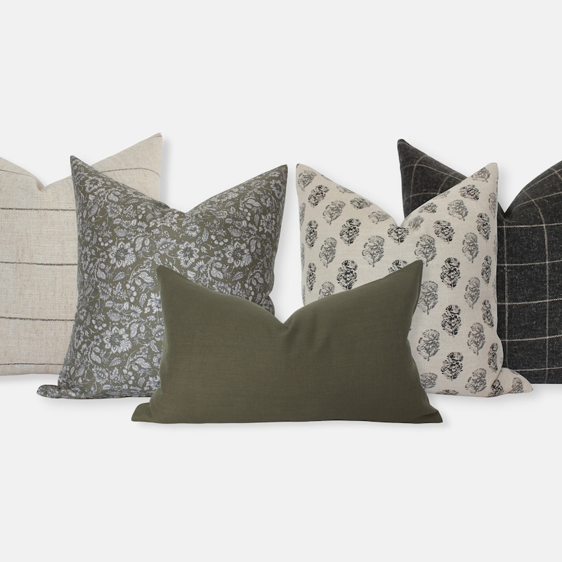 Green/gray Pillows - Etsy