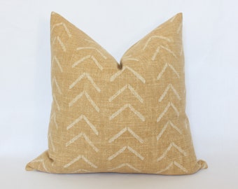 yellow boho pillow