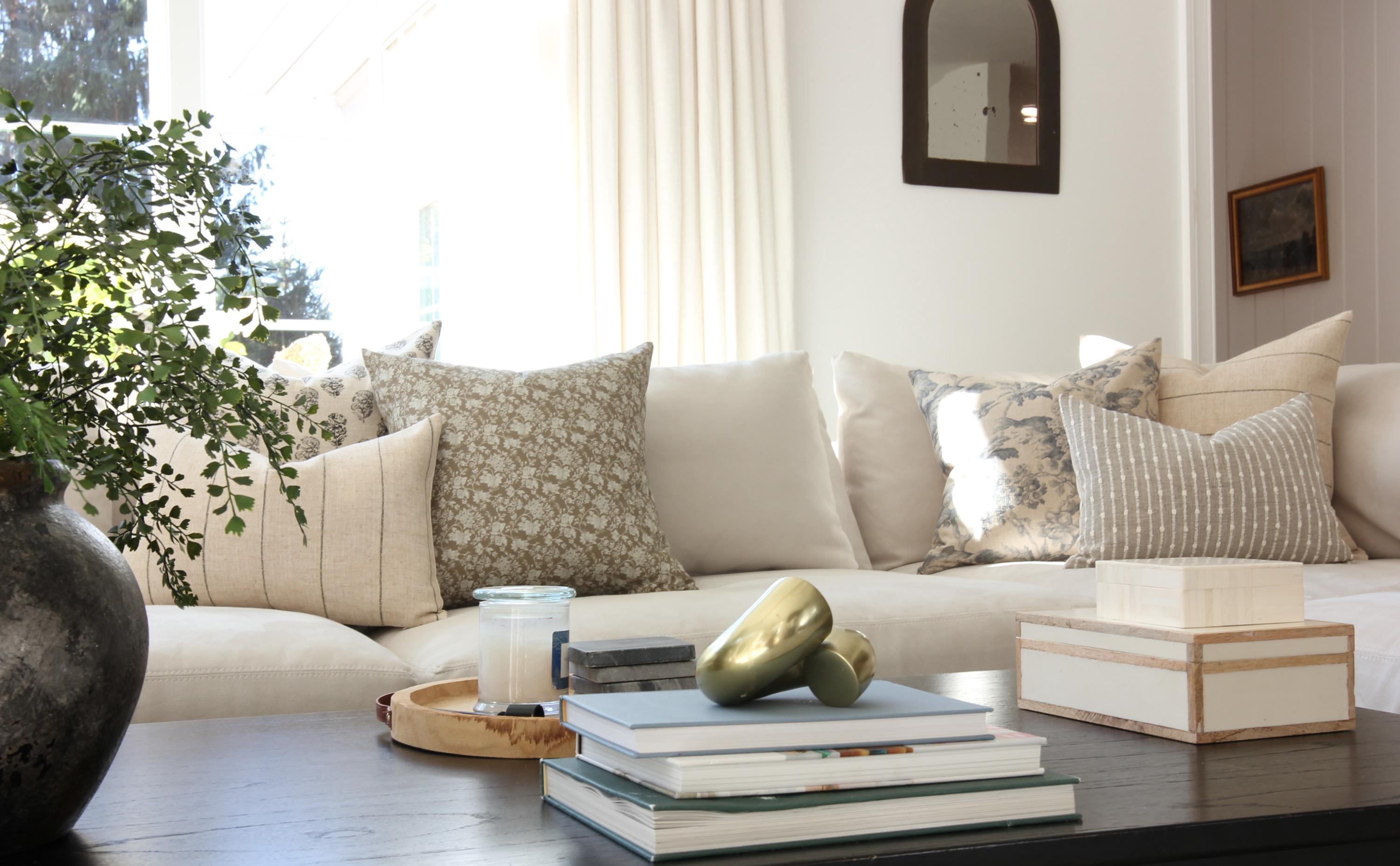 big soft couch pillows