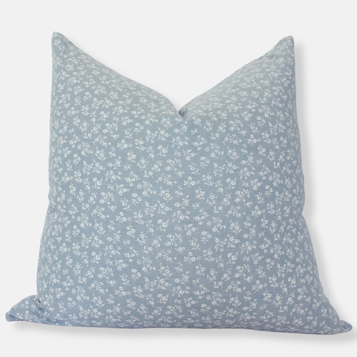 Blue and White Floral Pillow Covers 18x18 20x20 Blue and Etsy