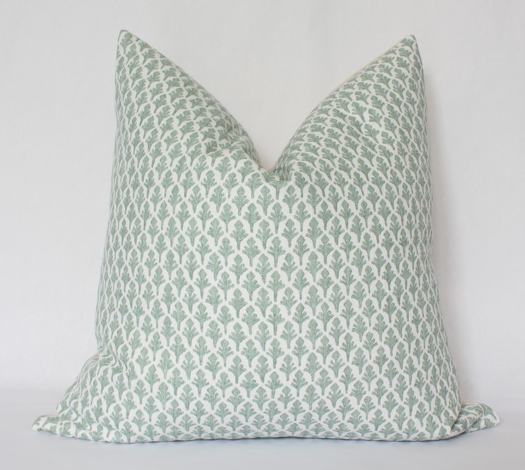 Sage Green Floral Pillow Sage Green Throw Pillow 20x20 Neutral Floral Pillow Cover 18x18 Seafoam Green Pillow Small Print Pillows Etsy