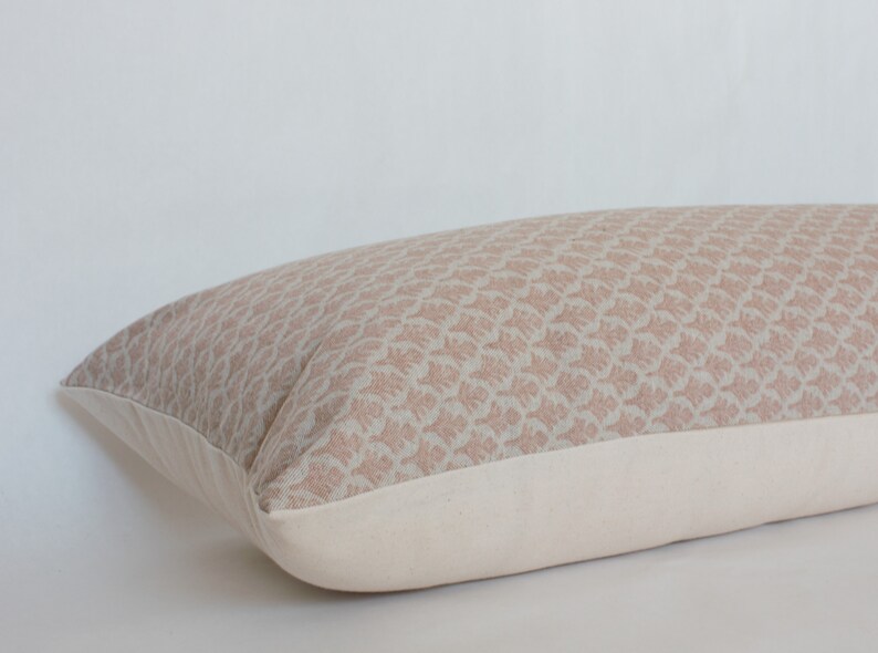 Blush Long Lumbar Pillow 14x36 Oversized Lumbar Pillow in Etsy