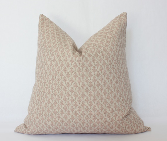 Neutral Floral Pillow Cover 20x20 Blush Pillow Cover 18x18 Throw