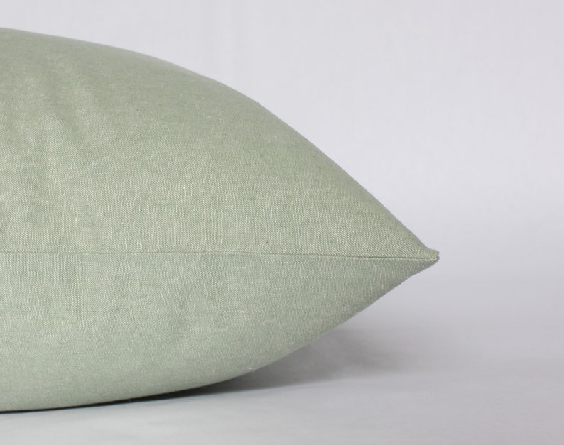 Sage Green Lumbar Pillow 12x20 Light Green Lumbar Throw Etsy Australia