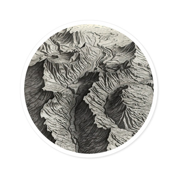Topographic Map Decals - Etsy