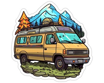 Vanlife Adventure Sticker | Waterproof Camper Van Decal