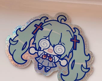 Rotten Girl Miku Glitter Sticker