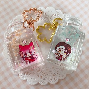 FFXIV Flower Bottle Charms | Emet-Selch & Crystal Exarch