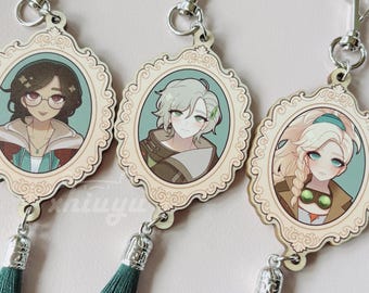 MH:Wilds Wooden Tassel Keychains