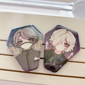 IDV Coffin Buttons (Gravekeeper + Embalmer)