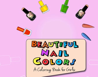 Nail Coloring Pages Etsy