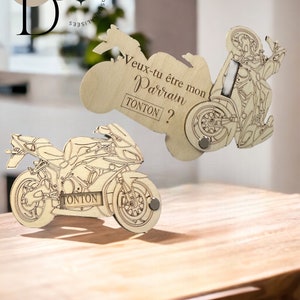 Request GODFATHER GODFATHER in wood motorcycle theme shipping within 48 hours