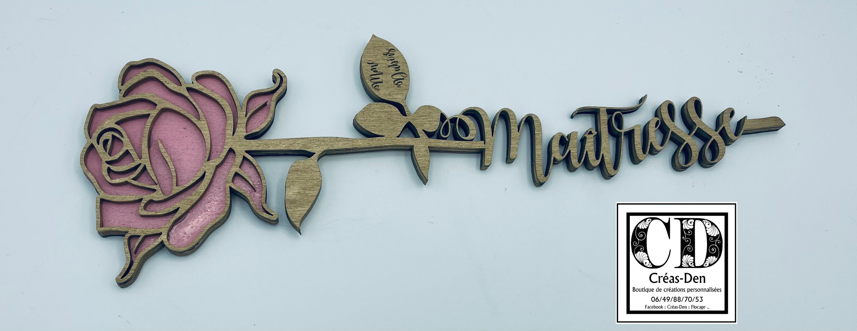 Rose en bois personnalisé PRIX à la pièce  Etsy France