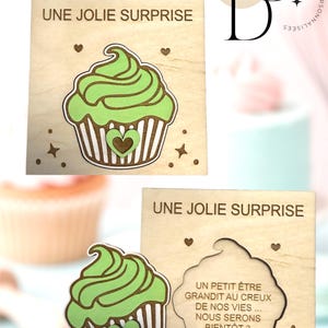 Carte puzzle 1 pièce cupcake