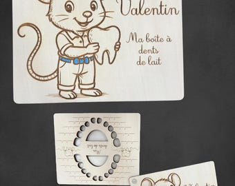 Personalized baby tooth box