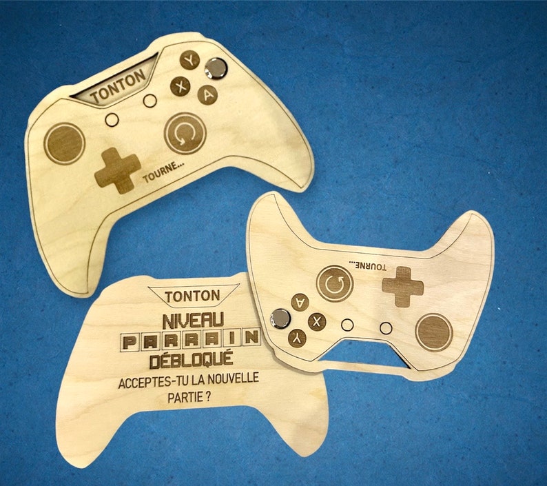 Request wooden godfather controller size in description shipping within 48 working hours image 1