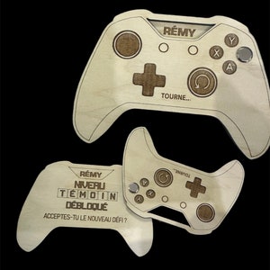 Request WITNESS in wooden controller (size approximately 12x8cm)
