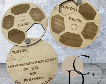 Request for sponsor in wooden ball/football