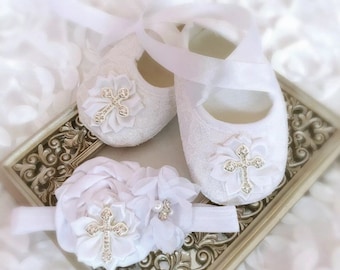 baby baptism shoes girl