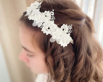 Holy Communion Headband / Flower Girl Headband / Alice Band / Baptism Headband / Wedding Headband / Bridesmaids Headband / Ring Bearer Band