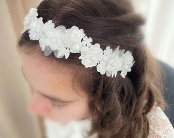 Holy Communion Headband / Flower Girl Headband / Alice Band / Baptism Headband / Wedding Headband / Bridesmaids Headband / Ring Bearer Band