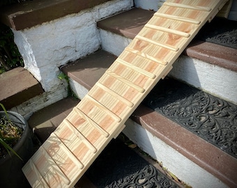 Wide Chicken Coop Ramp, Pine Wood, Outdoor Ladder, Eglu Compatible