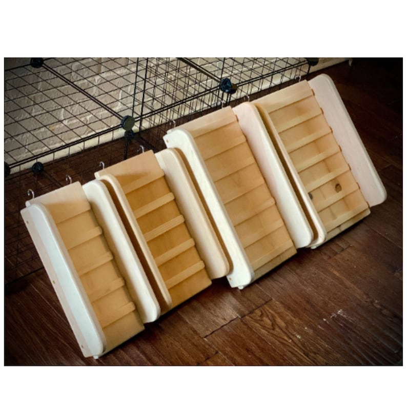 Indoor Bird Ramp With Sides: Kiln Dried Pine, Treaded - Etsy
