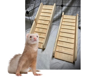 FERRET Ramp 5.5, 7.25, 9.25 and 11.25 Inches wide indoor with SIDES Option 10-70 inches great for ferrets and other small pets handicap ramp