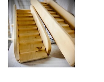 INDOOR Ramp with Sides Option Chinchilla 5.5-11.25 Inches wide 10"-70" Long Wood Ramp, Guinea Pig Ramp Small Ramp Ferret Nation Cage 24_1