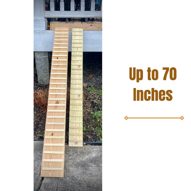 Wooden Rabbit Ramp Outdoor Rabbit Ramp With Sides: Pine Wood, Treaded, Hooked - Etsy