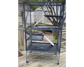Handcrafted Pine Ramp for Ferret/Critter Nation Cages (5.5x17 inches)