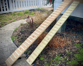 OUTDOOR Ramp with Sides Option 5.5 , 7.5 Inches wide 10-70 inches Long Chicken ramp, coop ramp, coop ladder Eglu Cube and Eglu Go Up 24_1